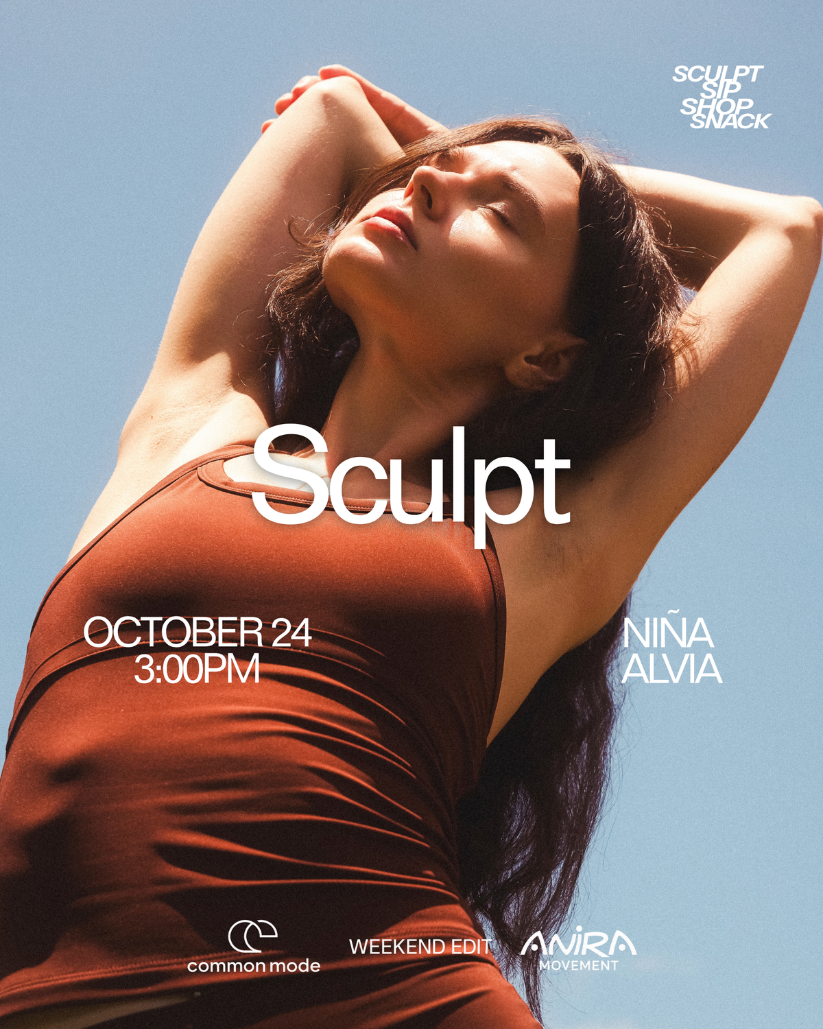 October 24 | Sculpt, Sip, Shop, Snack